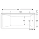 Ванна акрилова Geberit Selnova Square 180x80 з ніжками - изображение 3
