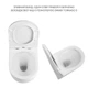 Унітаз підвісний Qtap Robin Ultra Quiet безобідковий з сидінням Soft close (QT13332381AW) - изображение 2