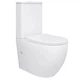 Унітаз компакт підлоговий Qtap Robin Ultra Quiet безобідковий з сидінням Soft close (QT13226089AW) - изображение 1