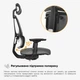 Офісне крісло Mealux Leo Air Plus Dark Grey (арт.Y-546 KBG) Сіре - изображение 7