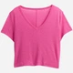 Футболка короткая женская GAP 95969727 XS Розовая ( 1159846167) - изображение 5