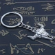 Брелок металлический для ключей, сумок, рюкзаков "Череп Skull Bull" Серебристый - изображение 3