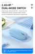 Мышь беспроводная с аккумулятором, Bluetooth блютуз компьютерная мышка DS-M-280 Черная - изображение 4