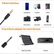 Зовнішній мікрофон петличний для телефону, смартфона, камери, ПК Microphone Мamen KM-D2 - зображення 3