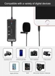 Зовнішній мікрофон петличний для телефону, смартфона, камери, ПК Microphone Мamen KM-D2 - зображення 6
