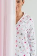 Пижама Forli Пижамный костюм из фланели с брюками Rose Galaxy XS Белый FL0057-25-69_XS - изображение 3
