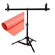 Комплект Держатель фона + Розовый ПВХ Фон 68×130 см Prolight - изображение 1