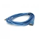 Дата кабель USB 2.0 AM/AF 3.0m ferrite transparent blue Voltronic (YT-AM/AF-3.0TBL) (262873) - изображение 1