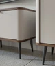 Витрина MARLY REG 6 90х142х40 кашемир / орех Jurek - изображение 3