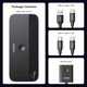 Коммутатор USB-A,USB-C UGREEN CM687 адаптер с 2 кабелями передачи данных USB-C и пультом дистанционного управления Black (25098) - изображение 4