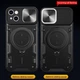 Протиударний чохол Armor Ring + захиcт камери для iPhone 14 Simon case black - изображение 6