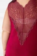 Комплект длинный с кружевом батал Км1230н Марсала, 3XL - изображение 2