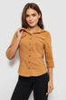Рубашка женская однотонная, цвет коричневый, XS, 230R068-5 - изображение 1