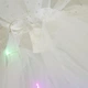 Юбка пачка с LED подсветкой белая, 3 слоя фатина, праздничная светящаяся юбка для девочки, рост 116-140 см - изображение 3