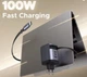 Зарядное устройство UGREEN 100W GaN Fast Charger с выдвижным кабелем UFCS PPS QC PD 3.0 - изображение 3