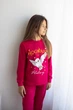 Теплая пижама для девочки Stylebaby (2851-106мал) Рост 164 см Малиновый - изображение 3