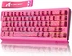 Ігрова Клавіатура ATTACK SHARK X68 HE Pink contour Магнітні світчі. Дротова 8000Hz/s. RGB Підсвічування, 68 keys, Switch 0.1mm. Rapid Trigger - зображення 1