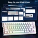 Ігрова магнітна клавіатура ATTACK SHARK X68 HE White Contour Магнітні свічі 65% Hall Effect Rapid Trigger 0.01мм Hot-Swap 8000Hz RGB PBT Double-shot USB Type-C - зображення 2