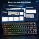 Ігрова Клавіатура ATTACK SHARK X68 HE Black Магнітні світчі. Дротова 8000Hz/s. RGB Підсвічування, 68 keys, Switch 0.1mm. Rapid Trigger - зображення 6