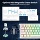 Ігрова Клавіатура ATTACK SHARK X68 HE White contour Магнітні світчі. Дротова 8000Hz/s. RGB Підсвічування, 68 keys, Switch 0.1mm. Rapid Trigger - изображение 7