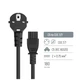 Кабель питания C5 1.8m black ColorWay (CW-CBP083-BK) - изображение 7