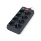 Фільтр живлення REAL-EL REAL-EL RS-8 PROTECT, 1.8m, black (EL122300021) - зображення 3