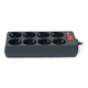Фільтр живлення REAL-EL REAL-EL RS-8 PROTECT, 1.8m, black (EL122300021) - зображення 5