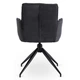 Комплект з двох обертових крісел AKITA Swivel Black - зображення 5
