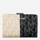 Набор сумка шоппер + кошелек женский из искусственной кожи Michael Kors 957158884 Черный/Молочный (1159846023) - изображение 4