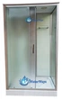 Гидромассажный бокс Ko&Po 715 120x80 см White прямоугольный на низком поддоне, левосторонний, матовое стекло, раздвижная дверь - изображение 3