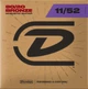 Струны для акустической гитары Dunlop DAB1152 Acoustic Bronze 80/20 Medium Light Guitar Strings 11/52 - изображение 1