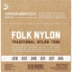 Струны для классической гитары D'Addario EJ33 Folk Nylon Ball End 80/20 Bronze/Clear Nylon Trebles - изображение 2
