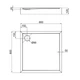 Душовий піддон Qtap Tern 308812C 800x800x120 з сифоном білий (TERN308812C) - изображение 4