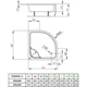 Душовий піддон Radaway Indos A 800x800x410 Білий (SIA8080 01) - изображение 2
