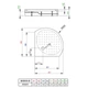 Душовий піддон Radaway Rodos В Compact 900x900x165, білий - изображение 3