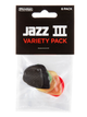 Медиаторы Dunlop PVP103 Jazz III Variety Pack (6 шт.) (6 шт.) - изображение 1