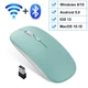 М’ятна безшумна мишка AppStyle mint Bluetooth + 2.4G — для ноутбука, ПК, планшета,Мишка бездротова подвійного режиму - изображение 2