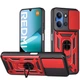 Протиударний чохол Armor Ring + захиcт камери для Xiaomi Redmi 15C case Simon червоний - изображение 1