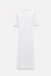 Сукня в рубчик поло Zara 0085/630 S Біла (00085630250S) - зображення 5