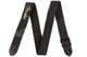 Ремень универсальный Fender Black Polyester Guitar Strap Yellow Logo - изображение 1