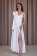 Длинное белое платье на розпись или летнюю свадьбу FirstWoman XS белый 43406376 - изображение 6