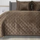 Покривало двоспальне ТЕП Velour Ромб круглий 4-00516_33943 180х240 см кавовий - зображення 3