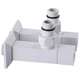 Набір кранів напівоборотний кутовий з американкою Solomon LUX 1/2" CUBE WHITE 8888 (2шт.) - зображення 2