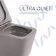 Унітаз підвісний Tern Ultra Quiet 490×365×325 мм, Stone Grey, з сидінням Slim Duroplast / Soft-close / Quick Release - зображення 5