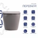 Унітаз підвісний Robin Ultra Quiet 490×365×325 мм, Stone Grey, із сидінням Slim Duroplast / Soft-close / Quick Release - зображення 3