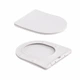 Унитаз подвесной безободковый Qtap Robin Ultra Quiet с сиденьем Slim Duroplast Soft-close / Quick Release, Мрамор (SD00055122) - изображение 8
