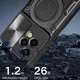 Чехол Omeve Magnetic Ring для Honor 200 Lite с защитной шторкой на камеру black - изображение 2