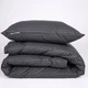 Одеяло антиаллергенное MirSon №142 Сolor Fun Line 17-0611 Stripe Black EcoSilk 140x205 см Лето (2200010854015) - изображение 3