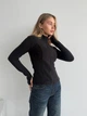 Жіноча тепла кофта на змійці Uaclothes 42-44 Чорний (like35587-160081349) - изображение 2