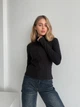 Жіноча тепла кофта на змійці Uaclothes 42-44 Чорний (like35587-160081349) - изображение 4